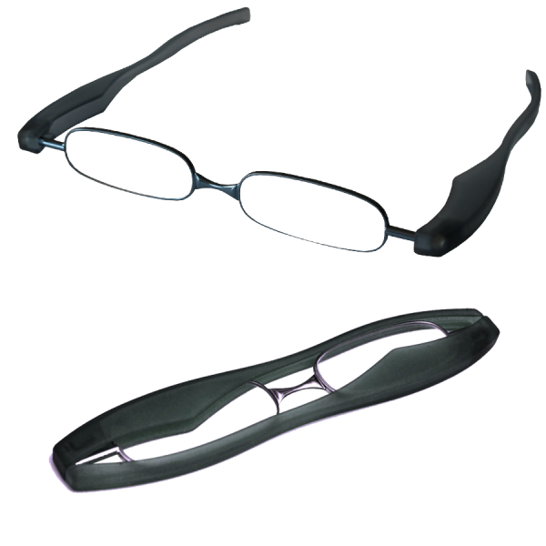 lunette-color-bleu-marine-ensemble lunette pliable de lecture