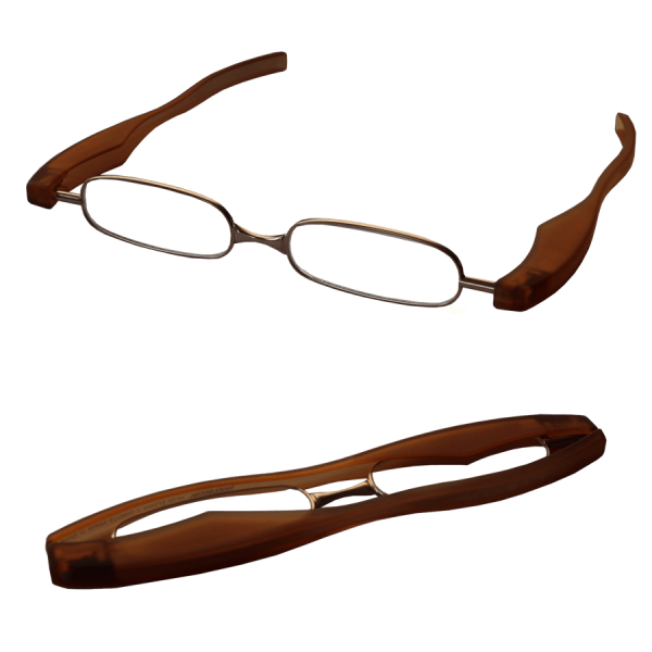 lunettes de lecture marron